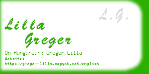 lilla greger business card